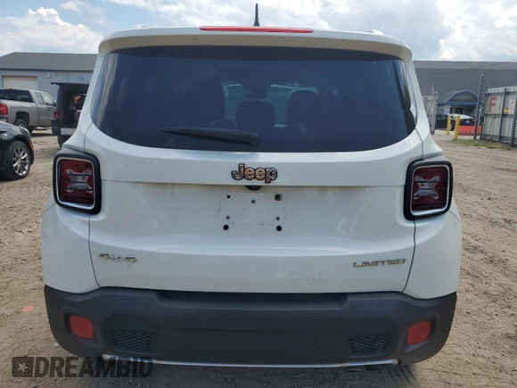 2017 Jeep Renegade Limited z VIN ZACCJBDB3HPF21091, wystawiony jako Copart lot #63025005 z przebiegiem 84 142 mil mil oraz Czysty tytuł • Clean title. Historia ofert i sprzedaży dostępna na DreamBid. Obrazek 6.
