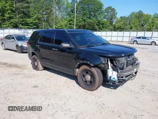 2017 Ford Police Interceptor Utility with VIN 1FM5K8AT9HGC90227, listed as a IAAI auction lot 42621913 with 144,480 mi miles and . Bid and sale history available at DreamBid. Image 1.