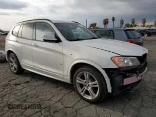 2011 BMW X3 35i with VIN 5UXWX7C59BL734707, listed as a Copart auction lot 44758405 with 139,092 mi miles and Salvage Title. Bid and sale history available at DreamBid. Image 4.