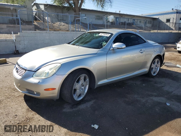 2003 Lexus SC 430 with VIN JTHFN48Y530046536, listed as a Copart auction lot 62746945 with 90,199 mi miles and Salvage title. Bid and sale history available at DreamBid. Image 1.