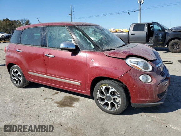 2014 FIAT 500L Lounge with VIN ZFBCFACH1EZ023196, listed as a Copart auction lot 76496184 with 72,530 mi miles and Clean Title. Bid and sale history available at carsss.com. Image 4.