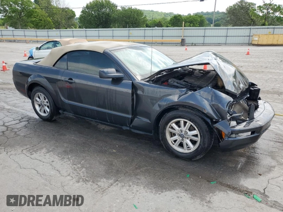 2008 Ford Mustang Deluxe with VIN 1ZVHT84N485132379, listed as a Copart auction lot 55157085 with 102,490 mi miles and Salvage title. Bid and sale history available at DreamBid. Image 4.