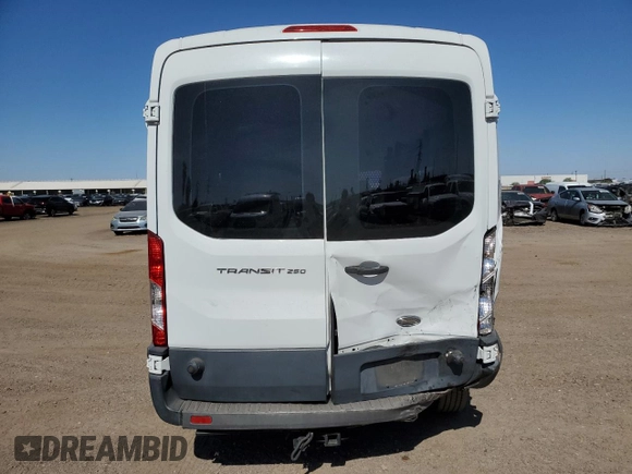 2015 Ford Transit Cargo with VIN 1FTNR2CM7FKA15808, listed as a Copart auction lot 55342165 with 98,996 mi miles and Salvage Title. Bid and sale history available at DreamBid. Image 6.