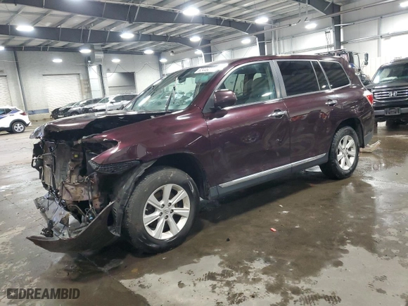 2011 Toyota Highlander with VIN 5TDBK3EH7BS053667, listed as a Copart auction lot 82446274 with 198,690 mi miles and Salvage Title. Bid and sale history available at carsss.com. Image 1.