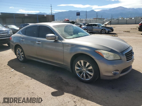 2012 Infiniti M37 with VIN JN1BY1AR1CM390255, listed as a Copart auction lot 72612194 with 151,860 mi miles and Salvage Title. Bid and sale history available at carsss.com. Image 4.