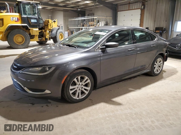 2016 Chrysler 200 Limited with VIN 1C3CCCABXGN143240, listed as a Copart auction lot 52658165 with 131,036 mi miles and Salvage Title. Bid and sale history available at carsss.com. Image 1.