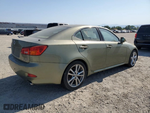 2006 Lexus IS 250 z VIN JTHBK262865012673, wystawiony jako Copart lot #59620345 z przebiegiem 169 413 mil mil oraz Czysty tytuł • Clean title. Historia ofert i sprzedaży dostępna na DreamBid. Obrazek 3.