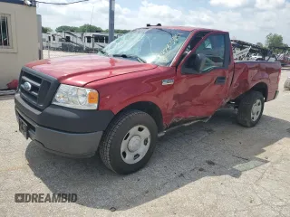 2007 Ford F-150 XL with VIN 1FTRF12227NA34822, listed as a Copart auction lot 54783294 with 104,011 mi miles and Salvage Title. Bid and sale history available at carsss.com. Image 1.