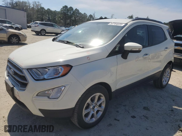2021 Ford EcoSport SE with VIN MAJ3S2GE1MC437827, listed as a Copart auction lot 50764635 with 27,137 mi miles and Salvage Title. Bid and sale history available at DreamBid. Image 1.