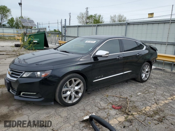 2019 Chevrolet Impala Premier with VIN 2G1105S30K9142956, listed as a Copart auction lot 55113215 with 129,031 mi miles and Salvage title. Bid and sale history available at DreamBid. Image 1.