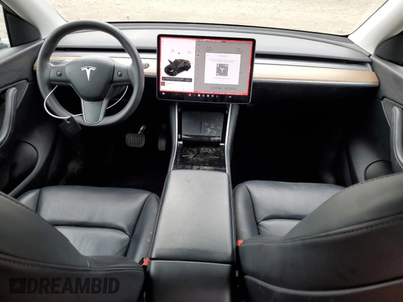 2020 Tesla Model Y Long Range with VIN 5YJYGDEE0LF045391, listed as a Copart auction lot 45642765 with 53,964 mi miles and Salvage Title. Bid and sale history available at DreamBid. Image 8.