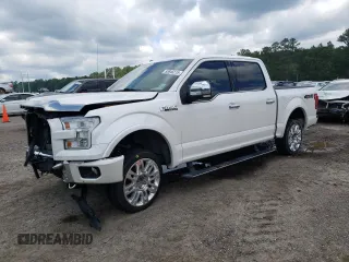 2016 Ford F-150 XLT with VIN 1FTEW1EF8GFC42811, listed as a Copart auction lot 55846215 with 215,992 mi miles and Salvage title. Bid and sale history available at DreamBid. Image 1.