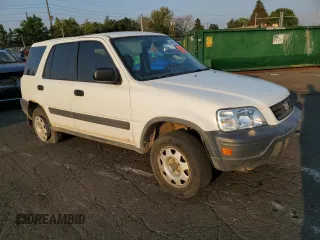 1999 Honda CR-V LX with VIN JHLRD1848XC027046, listed as a Copart auction lot 64091164 with 144,844 mi miles and Salvage Title. Bid and sale history available at carsss.com. Image 4.
