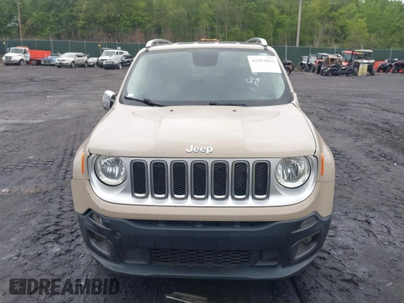 2015 Jeep Renegade Limited with VIN ZACCJBDT0FPB55402, listed as a IAAI auction lot 42351032 with 105,059 mi miles and . Bid and sale history available at DreamBid. Image 12.