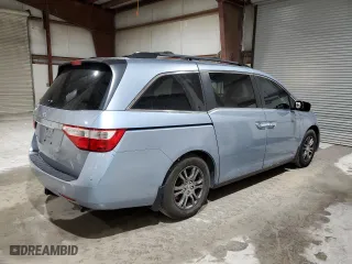 2012 Honda Odyssey EX with VIN 5FNRL5H44CB072084, listed as a Copart auction lot 50025805 with 164,907 mi miles and Salvage Title. Bid and sale history available at carsss.com. Image 3.