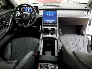 2022 Mercedes-Benz S 500 with VIN W1K6G6DBXNA166392, listed as a Copart auction lot 55101565 with 19,276 mi miles and Clean Title. Bid and sale history available at DreamBid. Image 8.