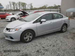 2015 Honda Civic Sedan LX with VIN 2HGFB2F55FH549248, listed as a Copart auction lot 51547385 with 124,012 mi miles and Salvage Title. Bid and sale history available at carsss.com. Image 1.