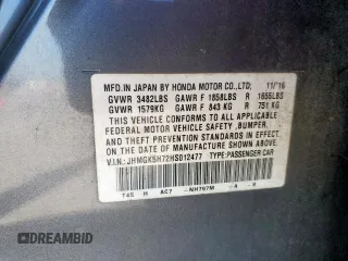 2017 Honda Fit EX with VIN JHMGK5H72HS012477, listed as a Copart auction lot 52908875 with Not Provided miles and Salvage Title. Bid and sale history available at carsss.com. Image 12.