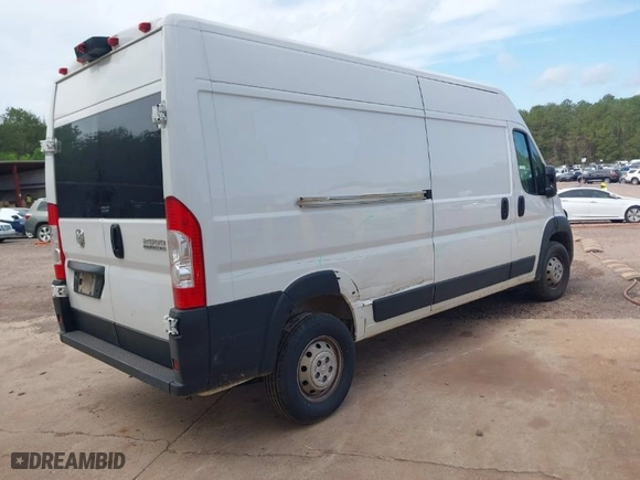 2023 Ram ProMaster Cargo Van with VIN 3C6LRVDG2PE596292, listed as a IAAI auction lot 41948438 with 40,662 mi miles. Bid and sale history available at carsss.com. Image 4.