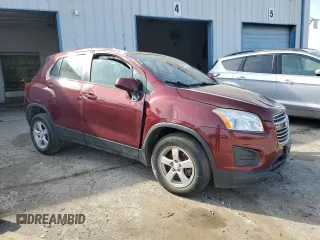 2016 Chevrolet Trax LS with VIN 3GNCJNSBXGL129843, listed as a Copart auction lot 48685205 with 58,055 mi miles and Clean Title. Bid and sale history available at carsss.com. Image 4.