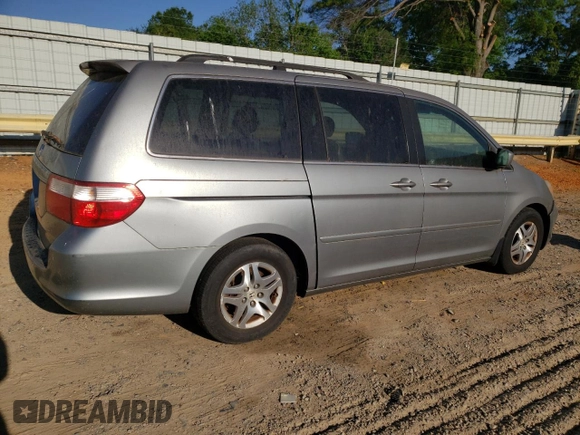 2007 Honda Odyssey EX-L with VIN 5FNRL38687B126983, listed as a Copart auction lot 54770405 with 167,789 mi miles and Clean Title. Bid and sale history available at carsss.com. Image 3.