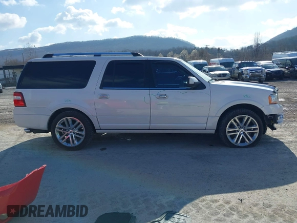 2015 Ford Expedition Max Limited with VIN 1FMJK1KT7FEF49326, listed as a IAAI auction lot 41876662 with 53,587 mi miles. Bid and sale history available at carsss.com. Image 13.