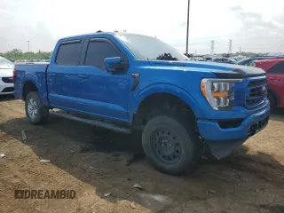 2021 Ford F-150 XL with VIN 1FTFW1E58MKE48631, listed as a Copart auction lot 61409595 with 36,388 mi miles and Salvage title. Bid and sale history available at DreamBid. Image 4.
