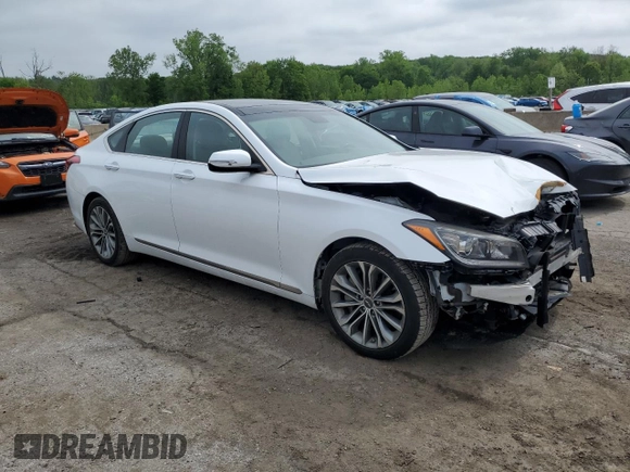 2016 Hyundai Genesis 3.8L z VIN KMHGN4JE9GU142234, wystawiony jako Copart lot #55795145 z przebiegiem 56 791 mil mil oraz Szkoda całkowita • Salvage title. Historia ofert i sprzedaży dostępna na DreamBid. Obrazek 4.