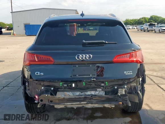 2018 Audi Q5 Premium Plus with VIN WA1BNAFY9J2200937, listed as a Copart auction lot 57279055 with 90,416 mi miles and Salvage title. Bid and sale history available at DreamBid. Image 6.