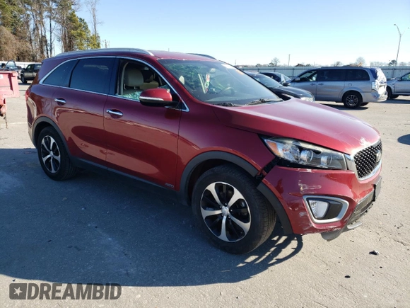 2017 Kia Sorento EX with VIN 5XYPHDA15HG276783, listed as a Copart auction lot 87602165 with 127,135 mi miles and Salvage Title. Bid and sale history available at carsss.com. Image 4.