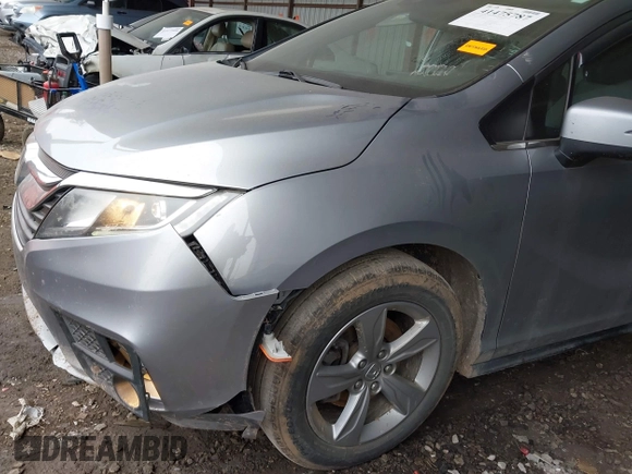 2020 Honda Odyssey EX with VIN 5FNRL6H52LB072616, listed as a IAAI auction lot 41475787 with 184,566 mi miles and . Bid and sale history available at DreamBid. Image 6.