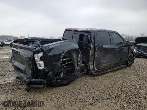 2024 Chevrolet Silverado 1500 RST with VIN 2GCUDEED5R1259289, listed as a Copart auction lot 46153015 with 8,805 mi miles and Salvage Title. Bid and sale history available at carsss.com. Image 3.