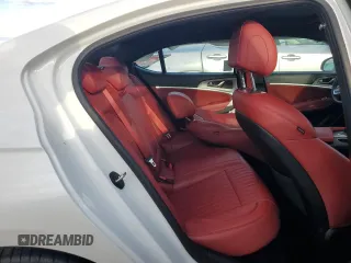 2023 Genesis G70 2.0T with VIN KMTG34TA0PU120130, listed as a Copart auction lot 74635014 with 20,374 mi miles and Non Repairable. Bid and sale history available at DreamBid. Image 10.