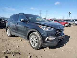 2017 Hyundai Santa Fe Sport 2.0T with VIN 5XYZU4LA6HG475228, listed as a Copart auction lot 89208255 with 121,664 mi miles and Salvage Title. Bid and sale history available at carsss.com. Image 4.