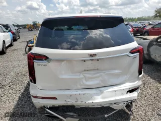 2020 Cadillac XT6 FWD Premium Luxury with VIN 1GYKPCRSXLZ183458, listed as a Copart auction lot 51249275 with 73,177 mi miles and Salvage Title. Bid and sale history available at carsss.com. Image 6.