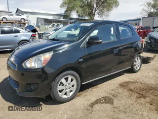 2015 Mitsubishi Mirage ES z VIN ML32A4HJ7FH014100, wystawiony jako Copart lot #58981865 z przebiegiem 104 334 mil mil oraz Szkoda całkowita • Salvage title. Historia ofert i sprzedaży dostępna na DreamBid. Obrazek 1.