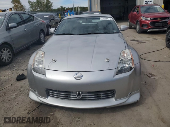 2003 Nissan 350Z with VIN JN1AZ34D73T103916, listed as a Copart auction lot 73709474 with 126,353 mi miles and Salvage Title. Bid and sale history available at carsss.com. Image 5.