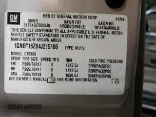2004 Chevrolet Suburban LT with VIN 1GNEC16Z64J215186, listed as a Copart auction lot 70231654 with 176,686 mi miles and Salvage Title. Bid and sale history available at carsss.com. Image 14.