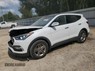 2017 Hyundai Santa Fe 2.4L z VIN 5XYZU3LB2HG456937, wystawiony jako Copart lot #59178585 z przebiegiem 95 960 mil mil oraz Szkoda całkowita • Salvage title. Historia ofert i sprzedaży dostępna na DreamBid. Obrazek 1.