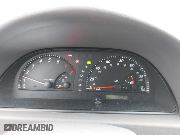 2004 Toyota Camry LE with VIN 4T1BF32K74U069737, listed as a IAAI auction lot 41746236 with 48,026 mi miles. Bid and sale history available at carsss.com. Image 7.