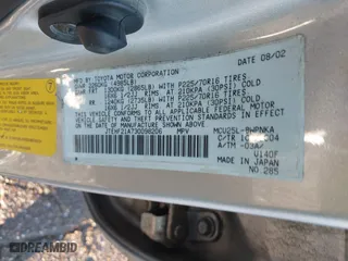 2003 Toyota Highlander with VIN JTEHF21A730098206, listed as a IAAI auction lot 40912312 with 301,948 mi miles. Bid and sale history available at carsss.com. Image 9.