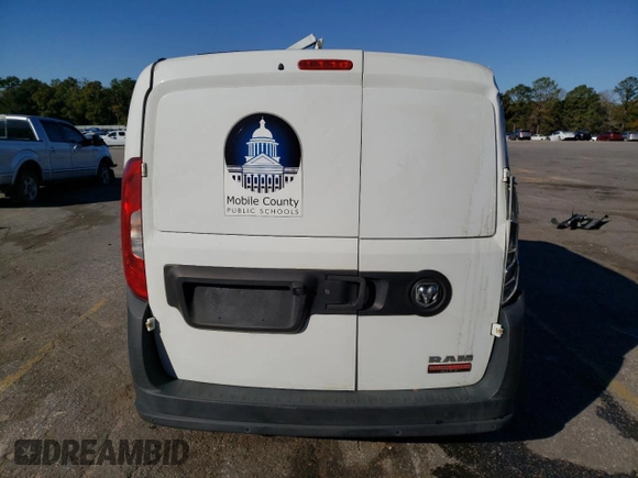 2021 Ram ProMaster City Cargo Tradesman with VIN ZFBHRFAB8M6U22468, listed as a Copart auction lot 89300545 with 29,145 mi miles and Non repairable. Bid and sale history available at DreamBid. Image 6.