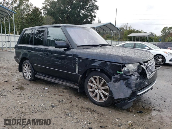 2012 Land Rover Range Rover SC with VIN SALMF1E46CA368272, listed as a Copart auction lot 78588034 with 124,179 mi miles and Salvage title. Bid and sale history available at DreamBid. Image 4.