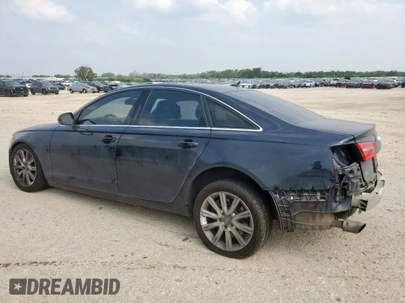 2014 Audi A6 Premium Plus with VIN WAUGFAFC7EN153034, listed as a Copart auction lot 57344305 with 82,837 mi miles and Salvage title. Bid and sale history available at DreamBid. Image 2.