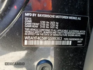 2015 BMW 7 Series 740Li xDrive with VIN WBAYF4C58FGS99363, listed as a Copart auction lot 69837154 with 115,101 mi miles and Salvage Title. Bid and sale history available at carsss.com. Image 14.
