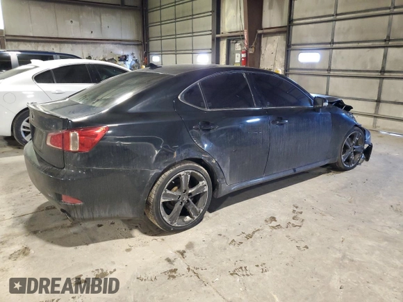 2011 Lexus IS 250 with VIN JTHBF5C22B5148656, listed as a Copart auction lot 46802805 with 167,848 mi miles and Salvage Title. Bid and sale history available at carsss.com. Image 3.