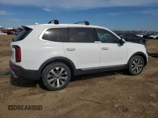 2022 Kia Telluride S with VIN 5XYP6DHC1NG324448, listed as a Copart auction lot 47869965 with 55,138 mi miles and Salvage Title. Bid and sale history available at DreamBid. Image 3.