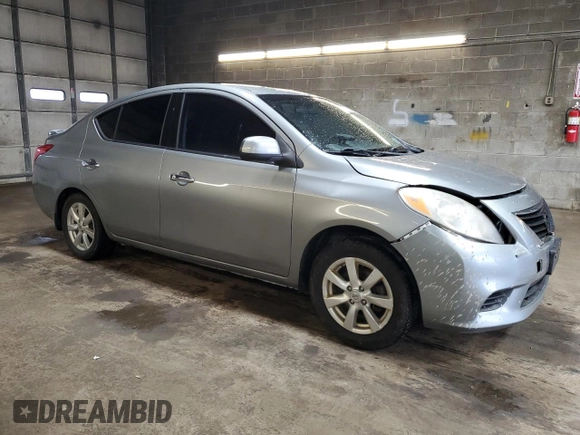2014 Nissan Versa S Plus with VIN 3N1CN7AP6EL828134, listed as a Copart auction lot 53902045 with 142,825 mi miles and Salvage Title. Bid and sale history available at DreamBid. Image 4.