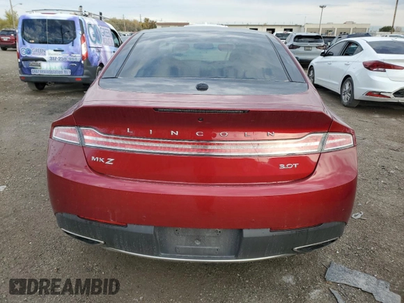 2017 Lincoln MKZ Select with VIN 3LN6L5CC6HR624896, listed as a Copart auction lot 74998444 with 99,078 mi miles and Salvage Title. Bid and sale history available at DreamBid. Image 6.