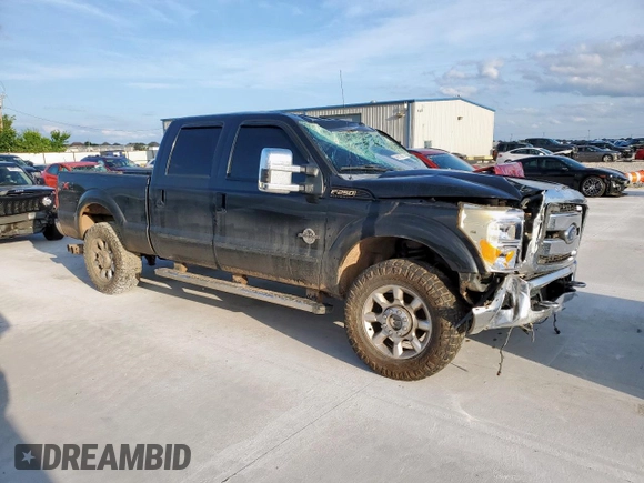 2011 Ford F-250 XL with VIN 1FT7W2BT0BEC60470, listed as a Copart auction lot 58010955 with 184,294 mi miles and Salvage title. Bid and sale history available at DreamBid. Image 4.